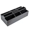 Dacasso Black Leather Remote Control Organizer (Coasters Available Separately) AG-1095 - alternate 1